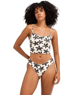 Dusk To Dawn Surf Tank Bikini Top in Salt Crystal