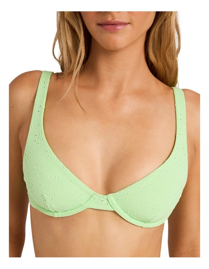 Simply Sweet Ruby Bikini Top in Green Glow image 4