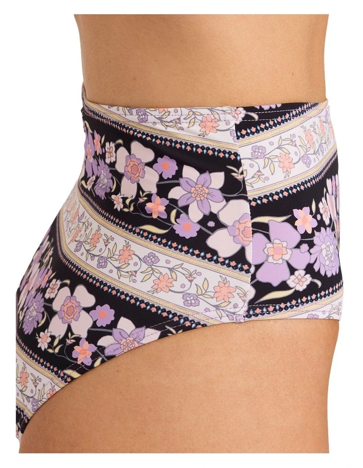 Forevermore Hi Retro Bikini Bottom in Black Pebble image 4