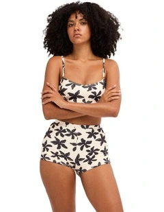 Dusk To Dawn Palma Bikini Bottom in Salt Crystal