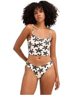 Dusk To Dawn Bondi Bikini Bottom in Salt Crystal