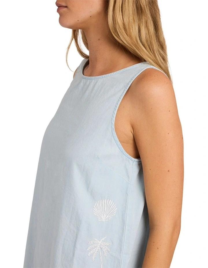Marisol Mini Dress Sky in Gray image 4
