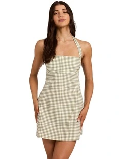 Break Line Mini Dress in Salt Crystal