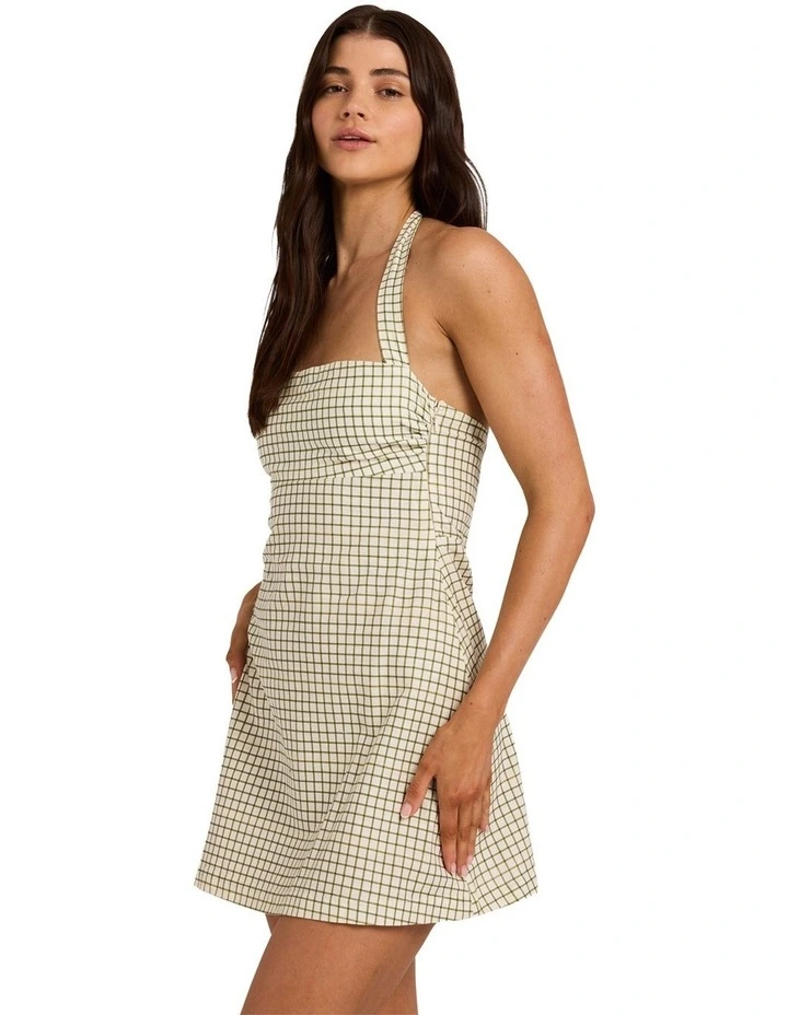 Break Line Mini Dress in Salt Crystal image 3