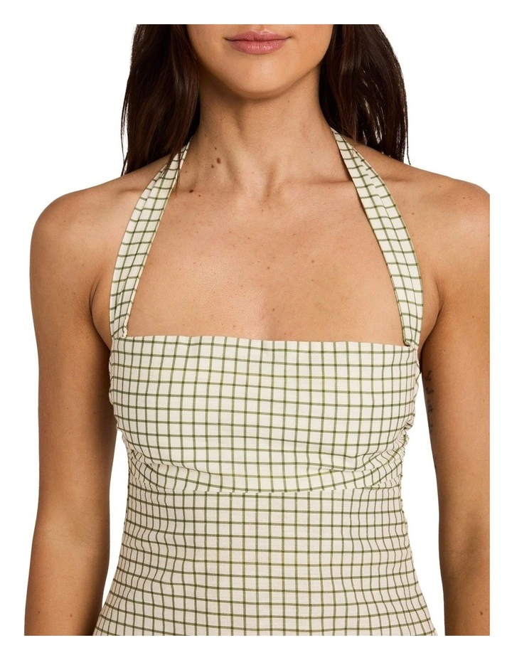 Break Line Mini Dress in Salt Crystal image 4