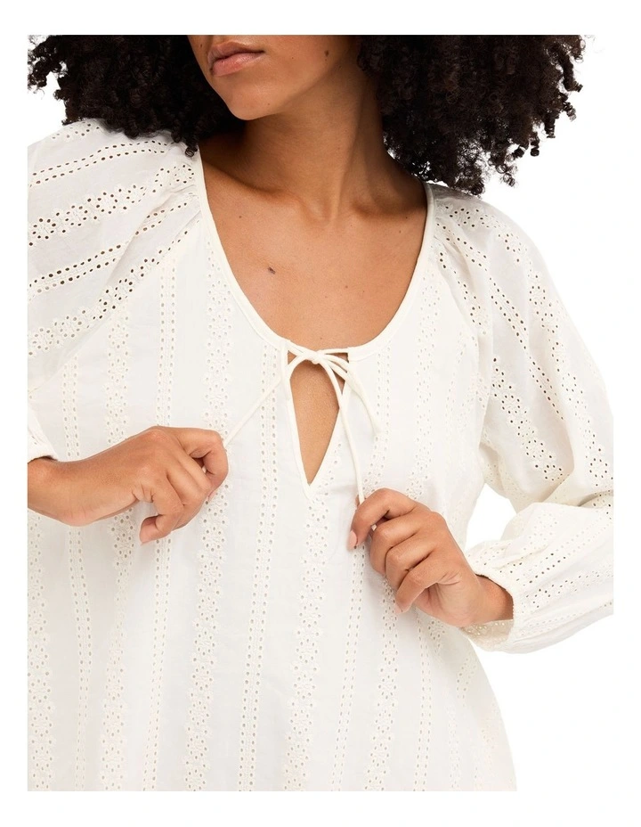 Sweet Solace Mini Dress in Salt Crystal image 4