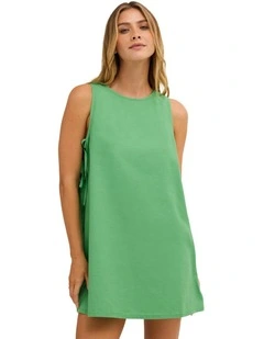 Heaven Mini Dress Field in Green