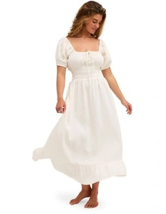 Daydreamer Maxi Dress Salt Crystal