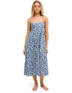 Oasis Maxi Dress Dusk in Blue