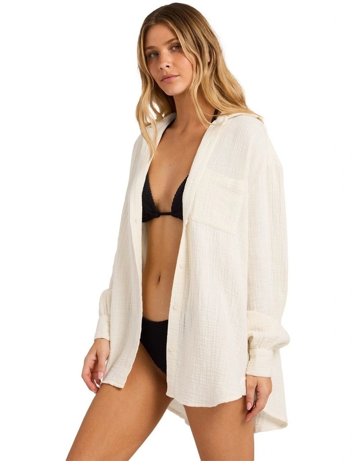 Wandered Long Sleeve Shirt in Salt Crystal image 3