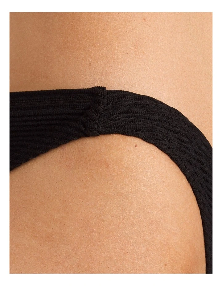 Tanlines Tropic Bikini Bottom in Black image 4
