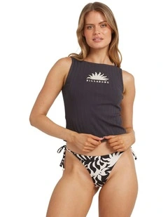 Rae Knit Tank Top in Black Sands