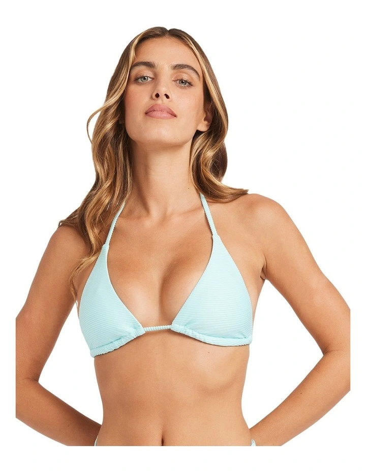 Tanlines Multi Tri Bikini Top in Crystal Blue image 5