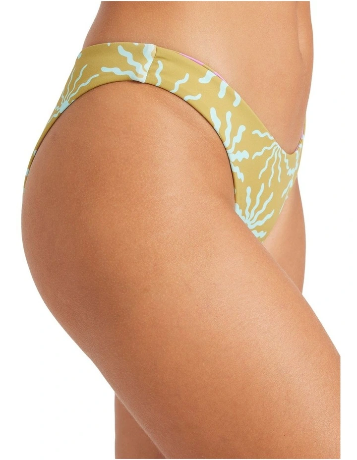Sun Fired Reversible Hike Bikini Bottom in Moss image 4