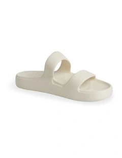 Malibu Recovery Sandals in Whisper White