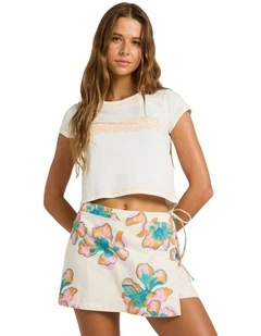 In Bloom Baby T-Shirt in Salt Crystal