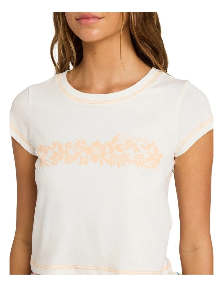In Bloom Baby T-Shirt in Salt Crystal image 4