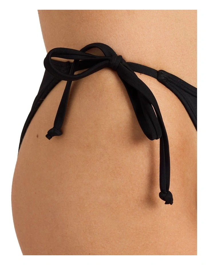 Sol Searcher Tie Side Hike Bikini Bottom in Black Pebble image 4