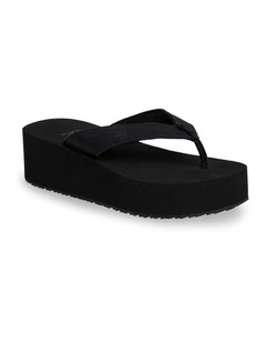Lola Hi Thongs In Black/Black