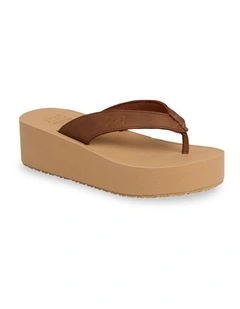 Lola Hi Thongs In Brown/Tan