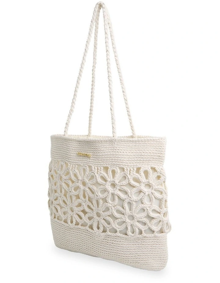 Wild Daisies Tote Bag In Salt Crystal image 3