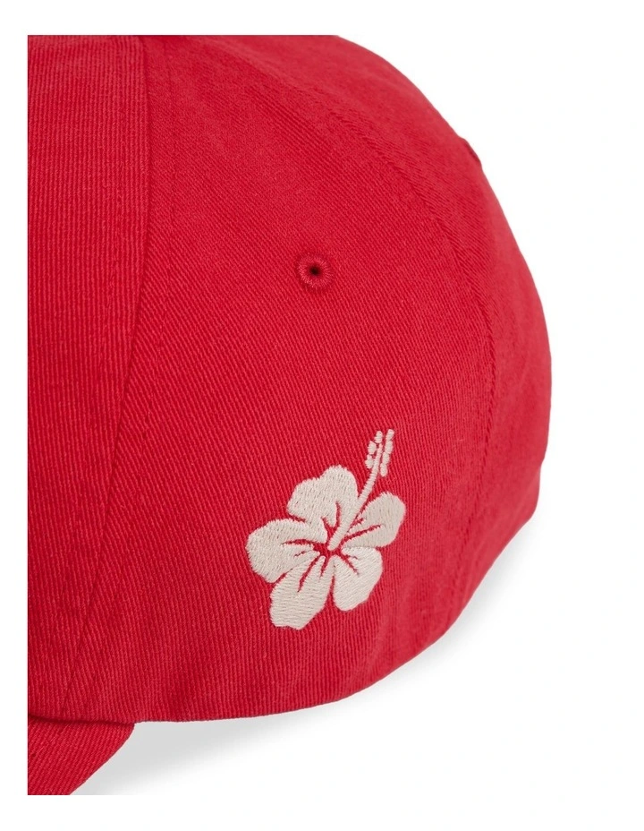 Surf Club Dad Cap In Hibiscus image 3