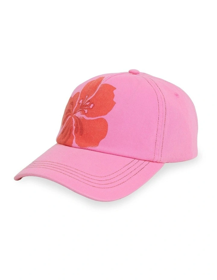 Tropic Babe Cap In Sea Pink image 1