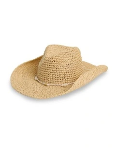 Sahara Muse Straw Cowboy Hat In Straw