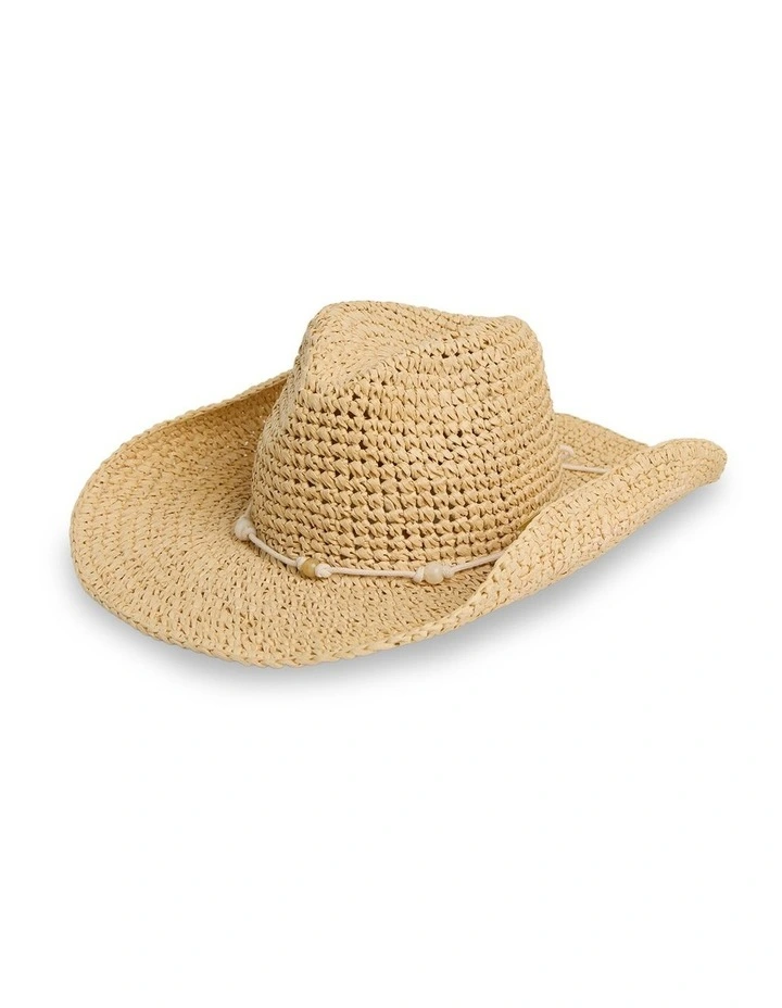 Sahara Muse Straw Cowboy Hat In Straw image 1