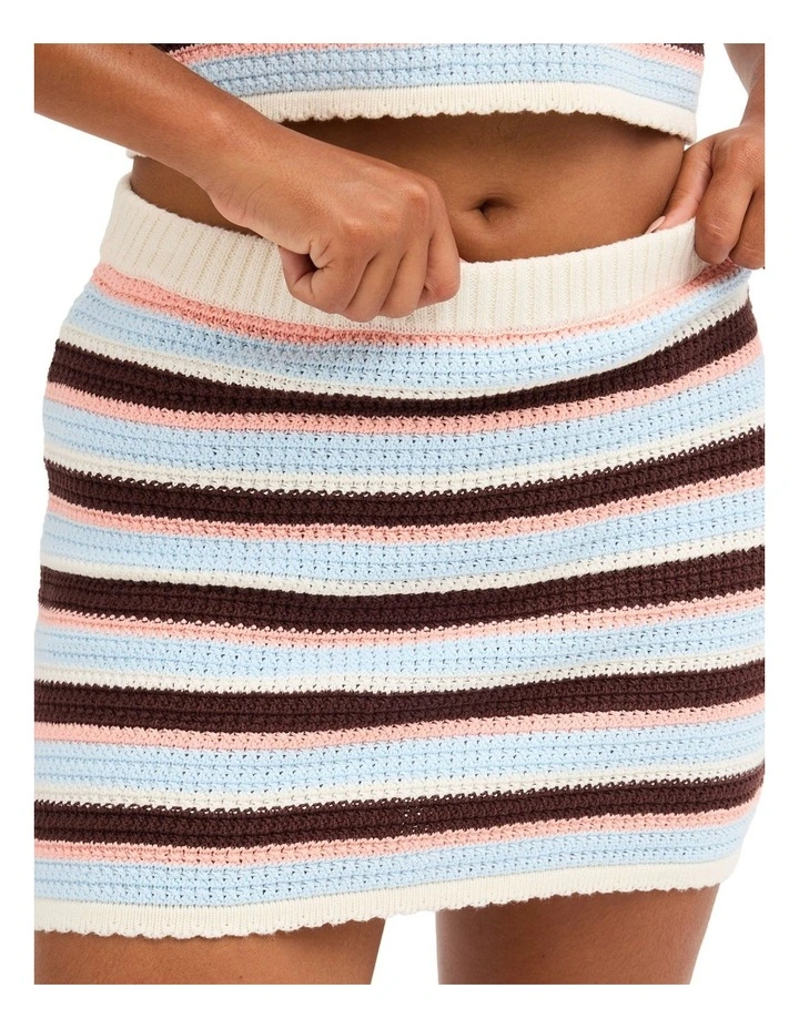 Beach Crush Mini Skirt In Multi image 4