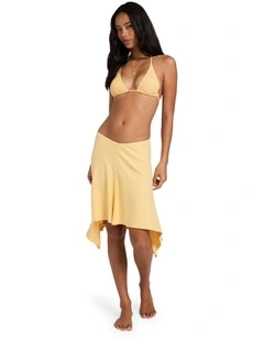 Sunbeam Jersey Midi Skirt In Sunbeam