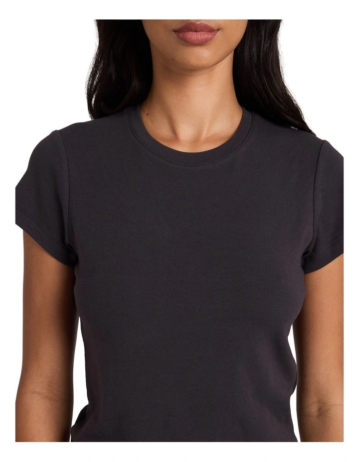 Repeat T-Shirt In Off Black image 4