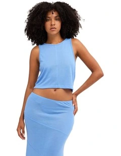 Sea Breeze Tank Top In Azure
