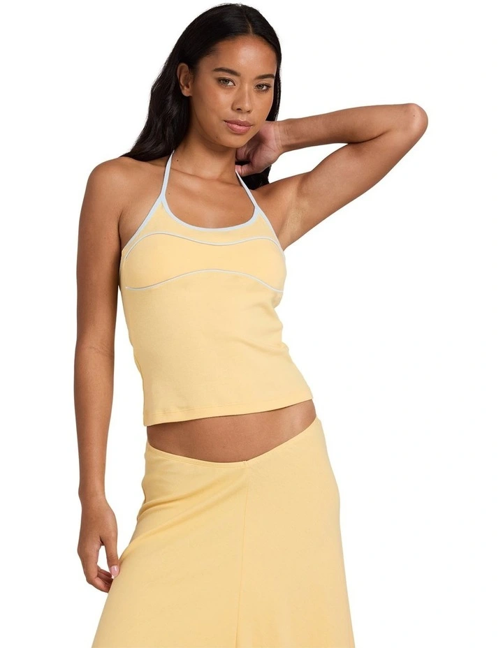 Sunbeam Halter Top In Sunbeam image 1