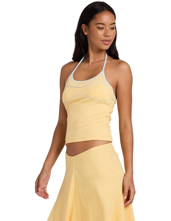 Sunbeam Halter Top In Sunbeam image 3