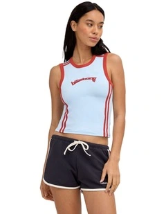 Dig It Tank Top In Cool Blue