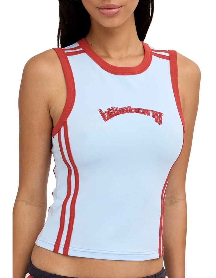 Dig It Tank Top In Cool Blue image 4