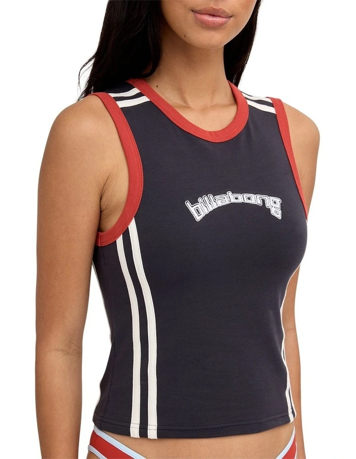 Dig It Tank Top In Off Black image 4