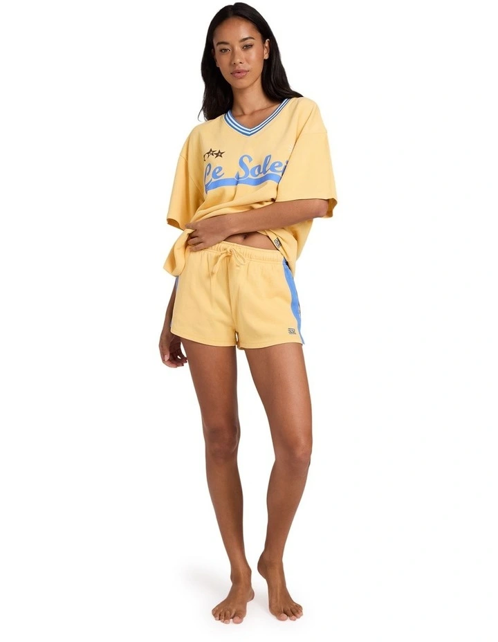 Dream State Shorts In Light Yellow image 5