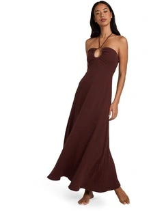 Sway Away Maxi Dress In Teak