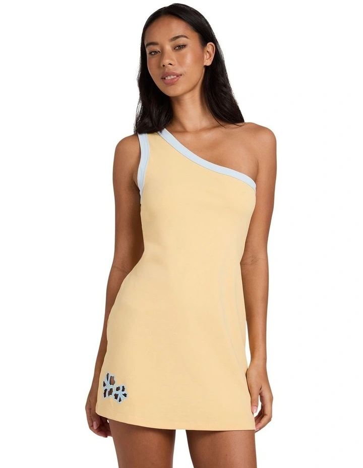 Hibiscus Dream Mini Dress In Sunbeam image 1