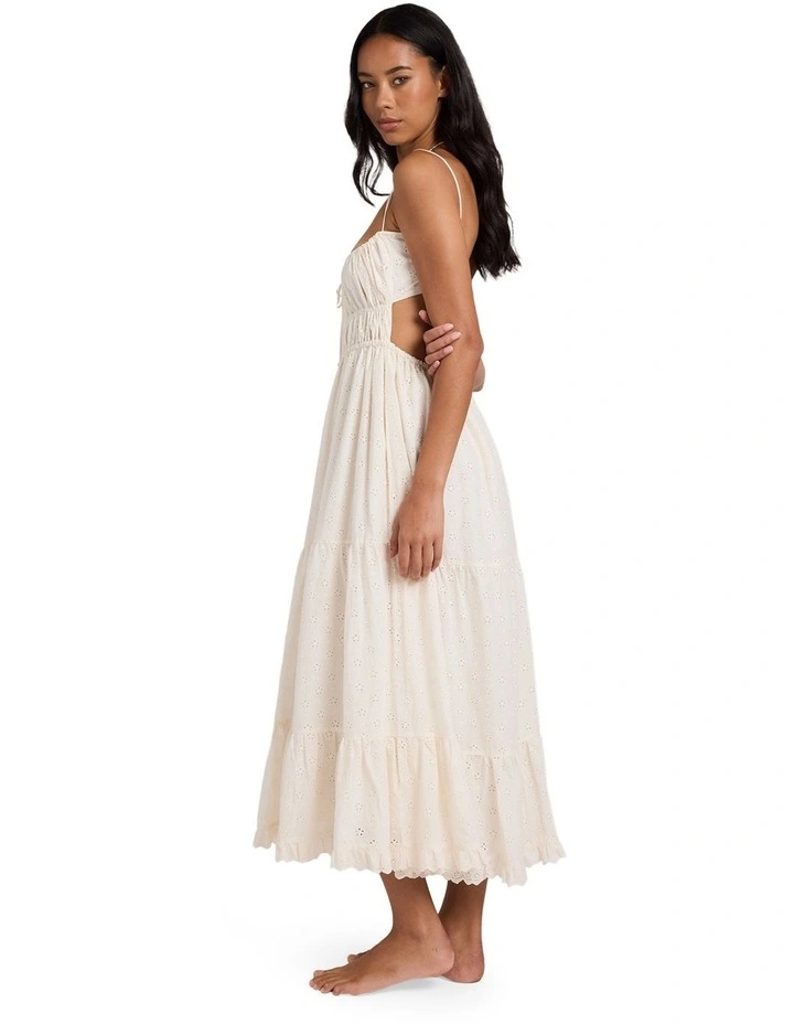 Simply Sweet Broderie Maxi Dress In Salt Crystal image 2
