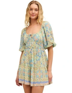 Sunset Nomad Mini Dress In Multi