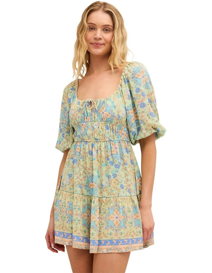 Sunset Nomad Mini Dress In Multi image 1