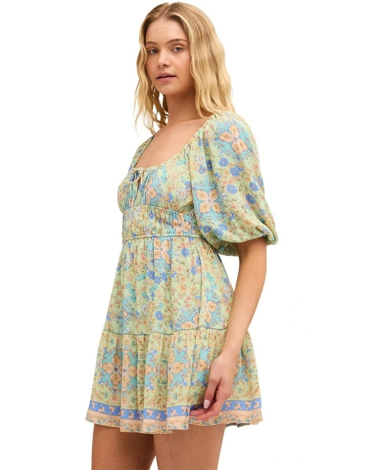 Sunset Nomad Mini Dress In Multi image 3