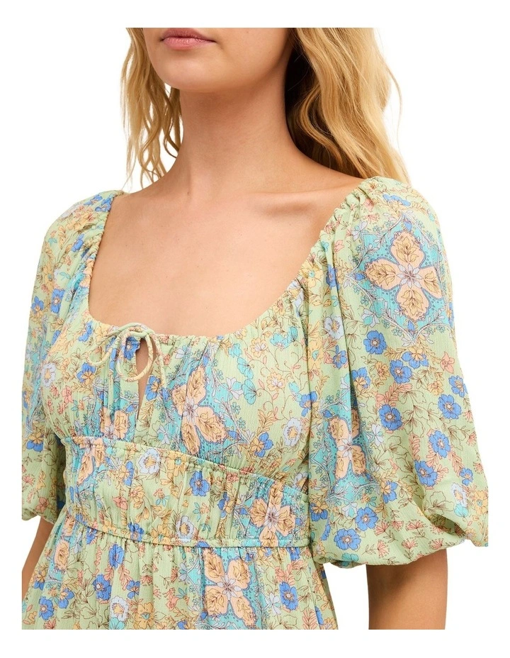 Sunset Nomad Mini Dress In Multi image 4
