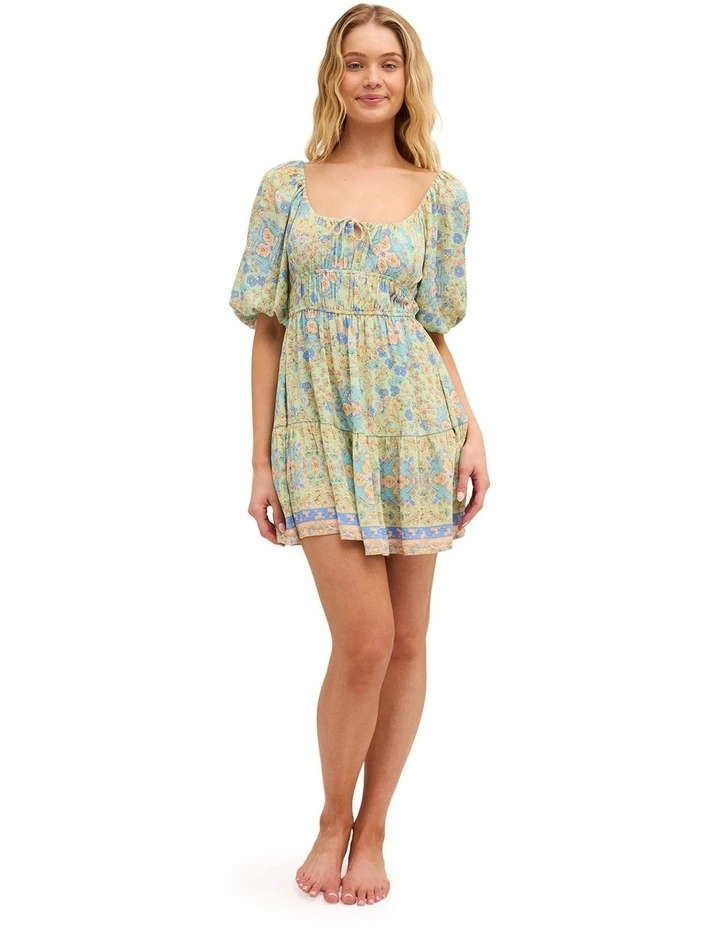 Sunset Nomad Mini Dress In Multi image 5