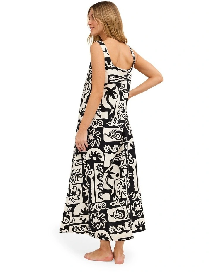 Soul Dream Maxi Dress In Black Pebble image 2