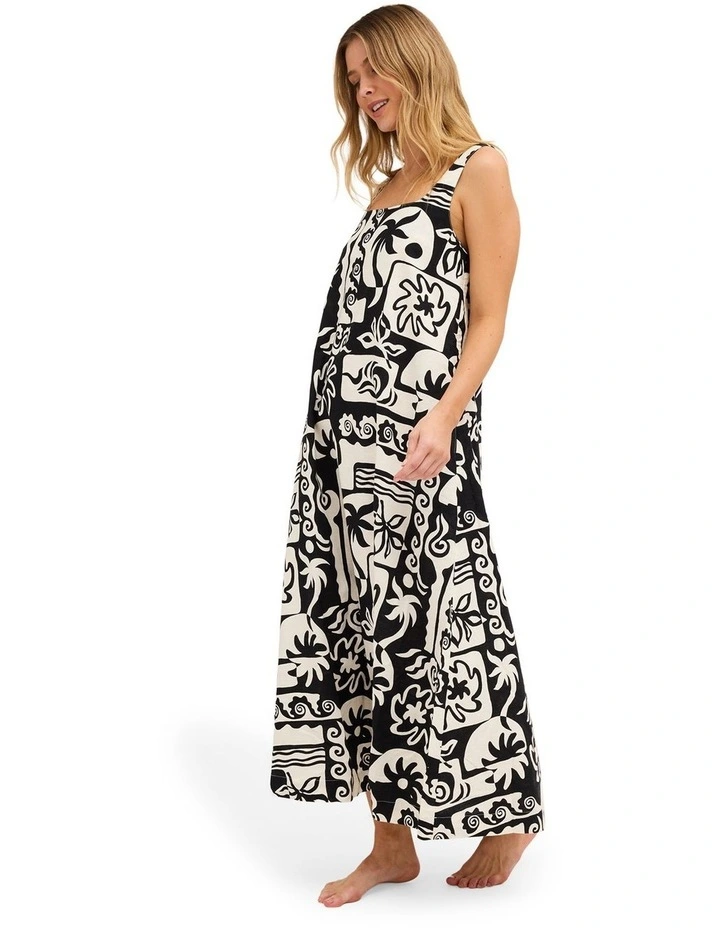 Soul Dream Maxi Dress In Black Pebble image 3