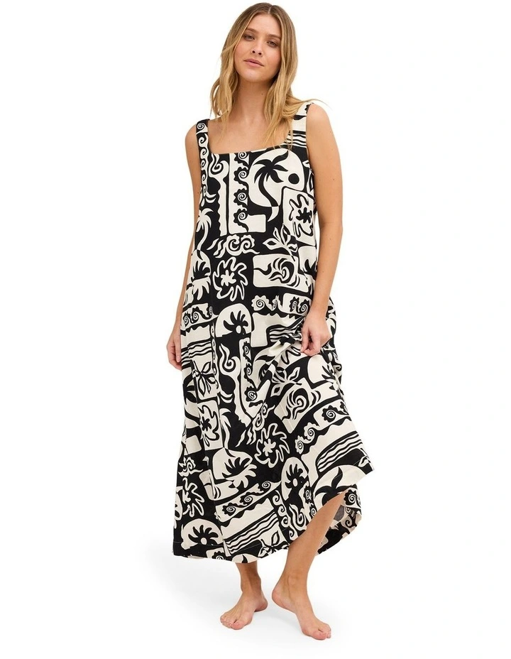 Soul Dream Maxi Dress In Black Pebble image 5